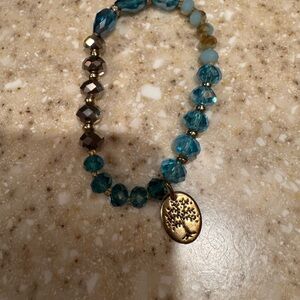 Vintage Life is a Gift Costume Stretch Bracelet - Women Jewelry